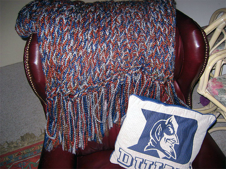 Knitted Throw for Dad