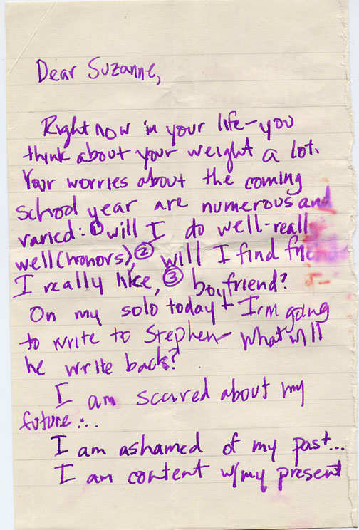 Letter to Myself, circa 1996 (Found Object #1)