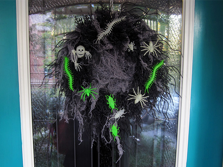 Semi-Homemade Halloween Wreath