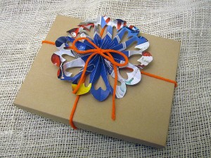 Recycled Paper Heart Ornament